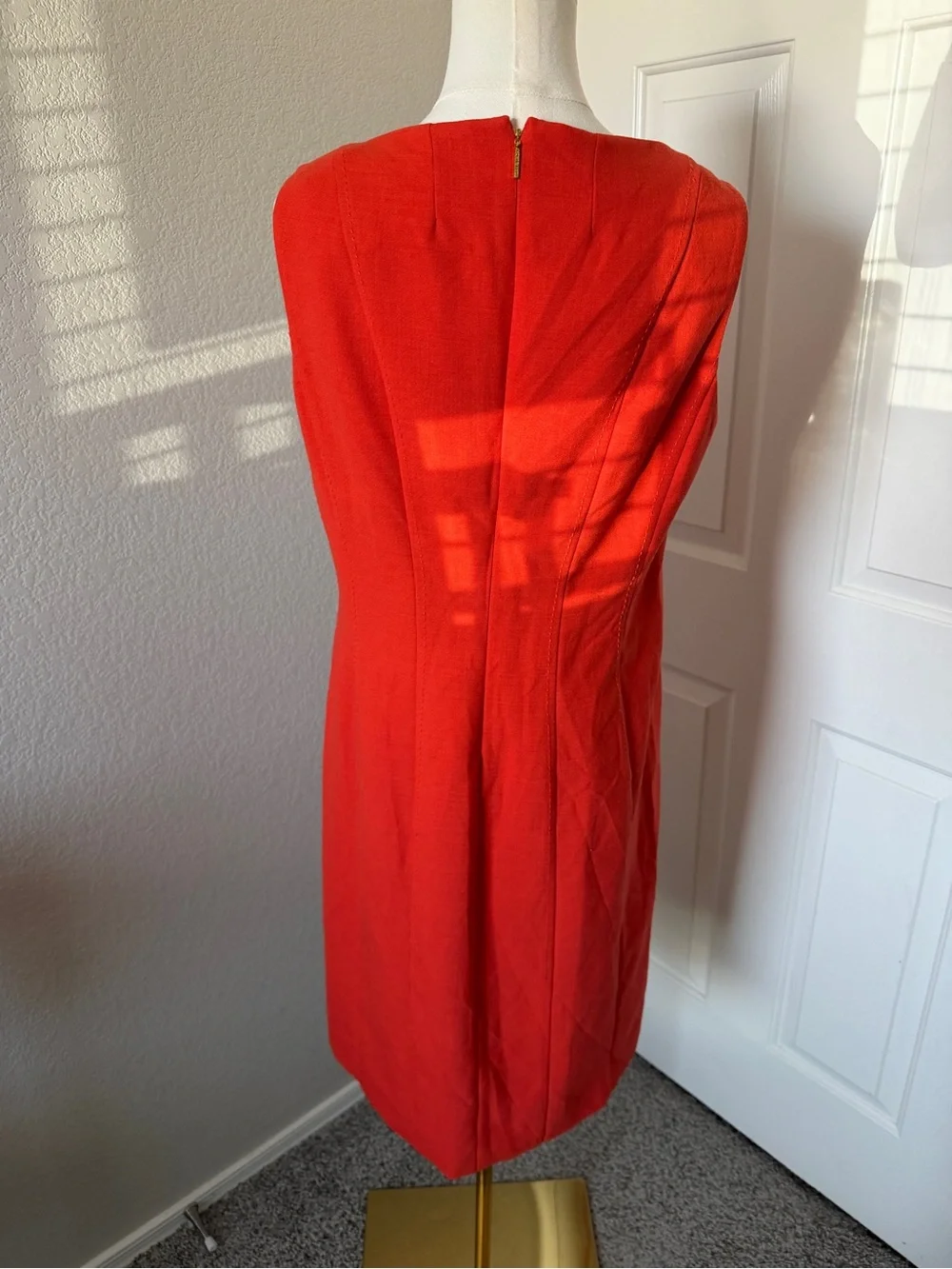 Tory Burch Vibrant Red Sleeveless Shift Dress